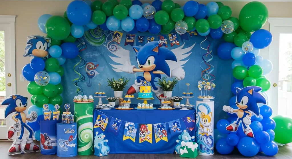 sonic birthday decorations