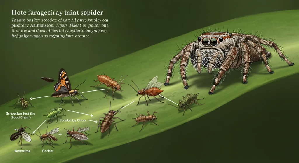 what do jumping spiders eat