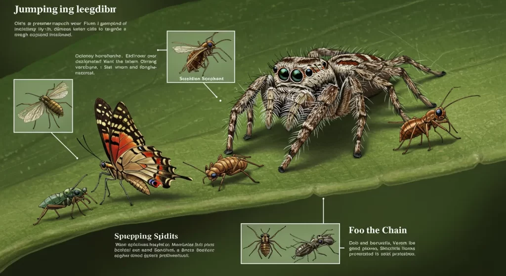 what do jumping spiders eat