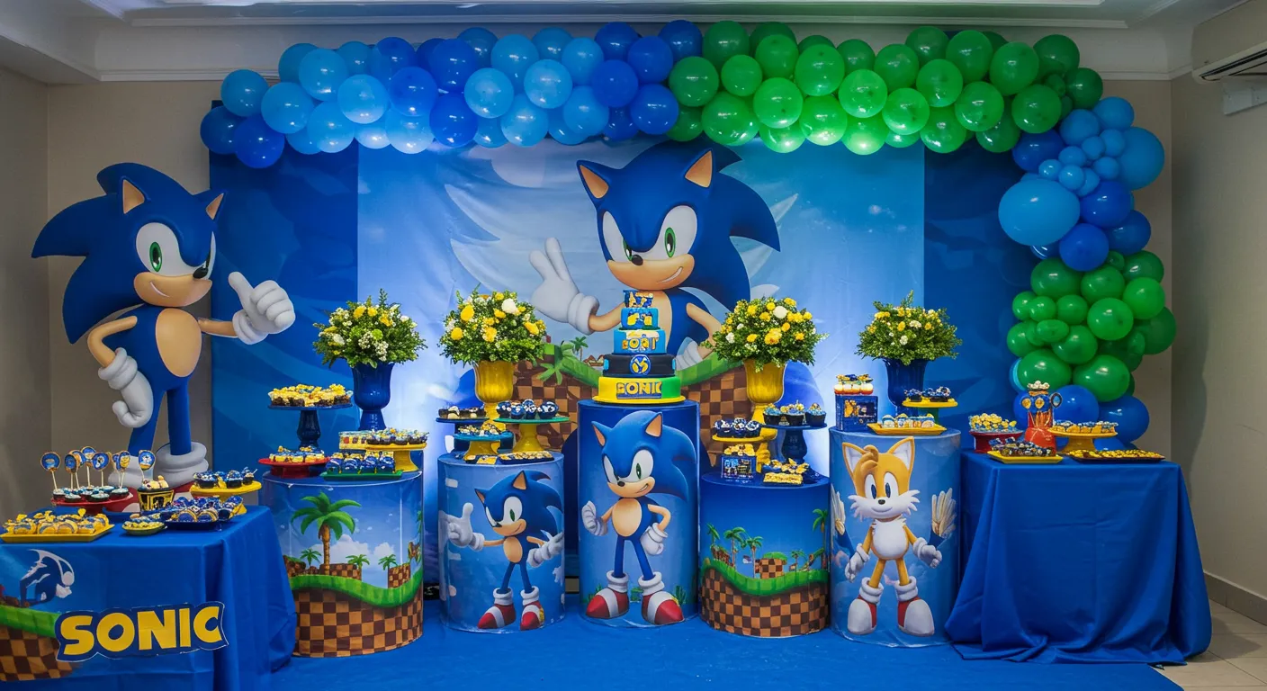 sonic birthday decorations