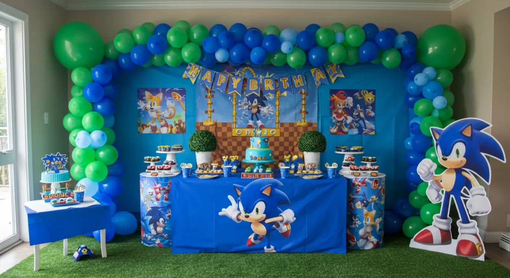 sonic birthday decorations