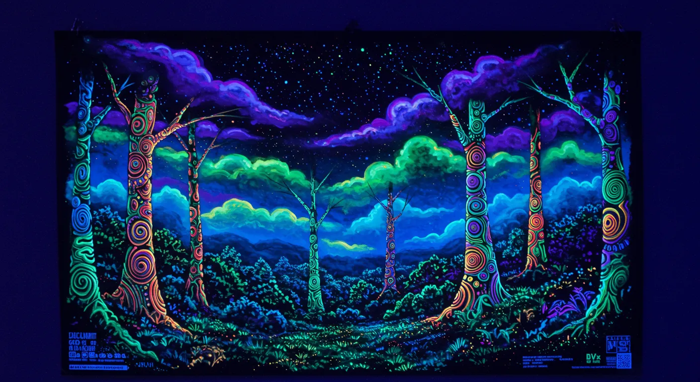 blacklight art posters