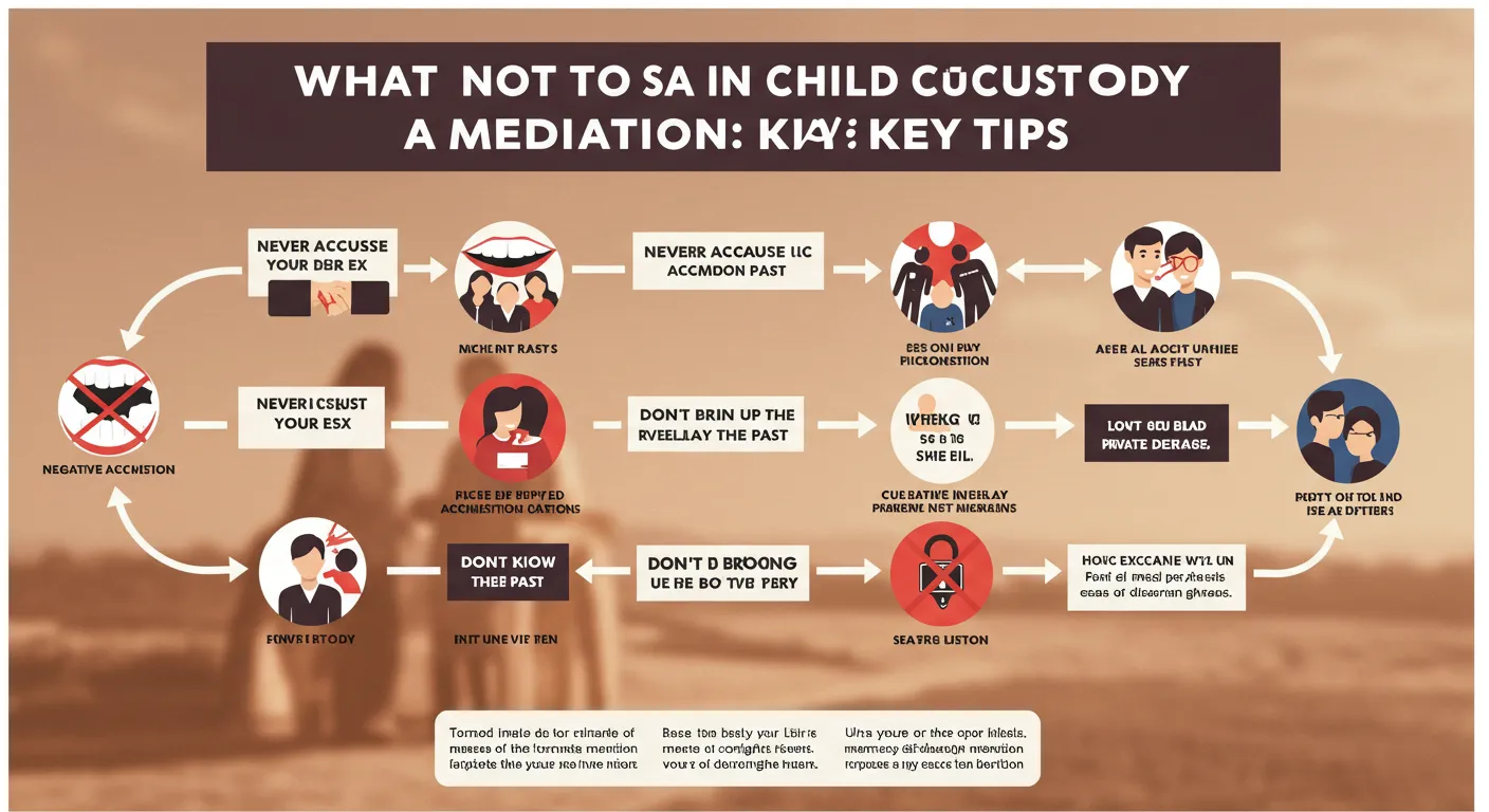 what not to say in child custody mediation