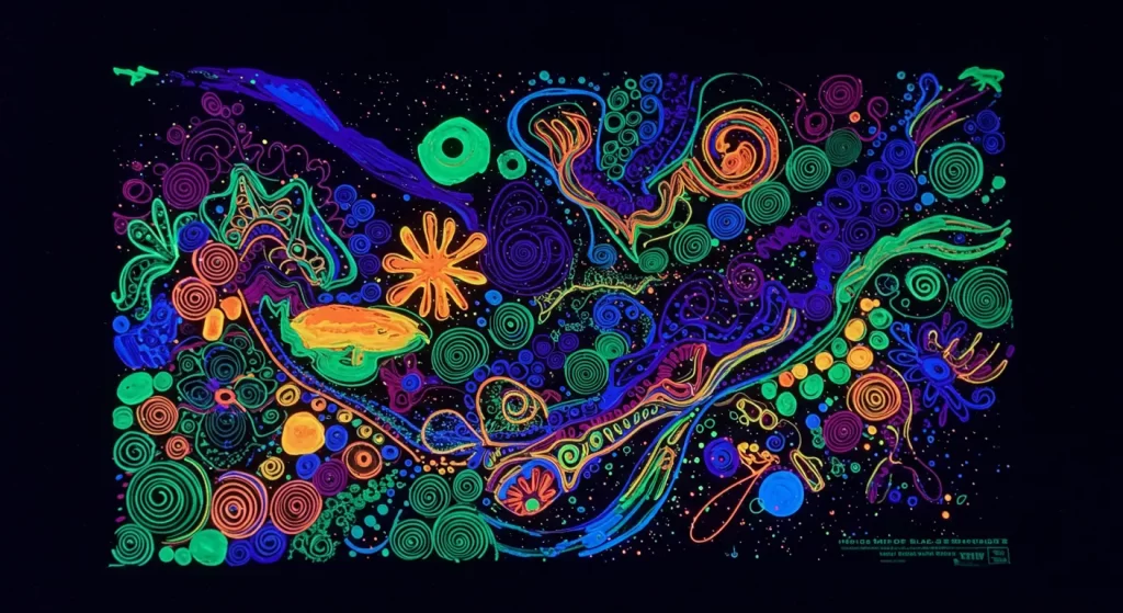blacklight art posters