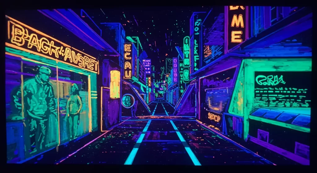 blacklight art posters